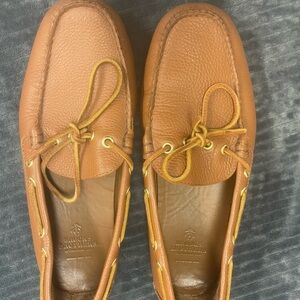 Brooks Brothers Brown Leather Boat Shoes